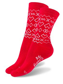 trekingové ponožky červené
